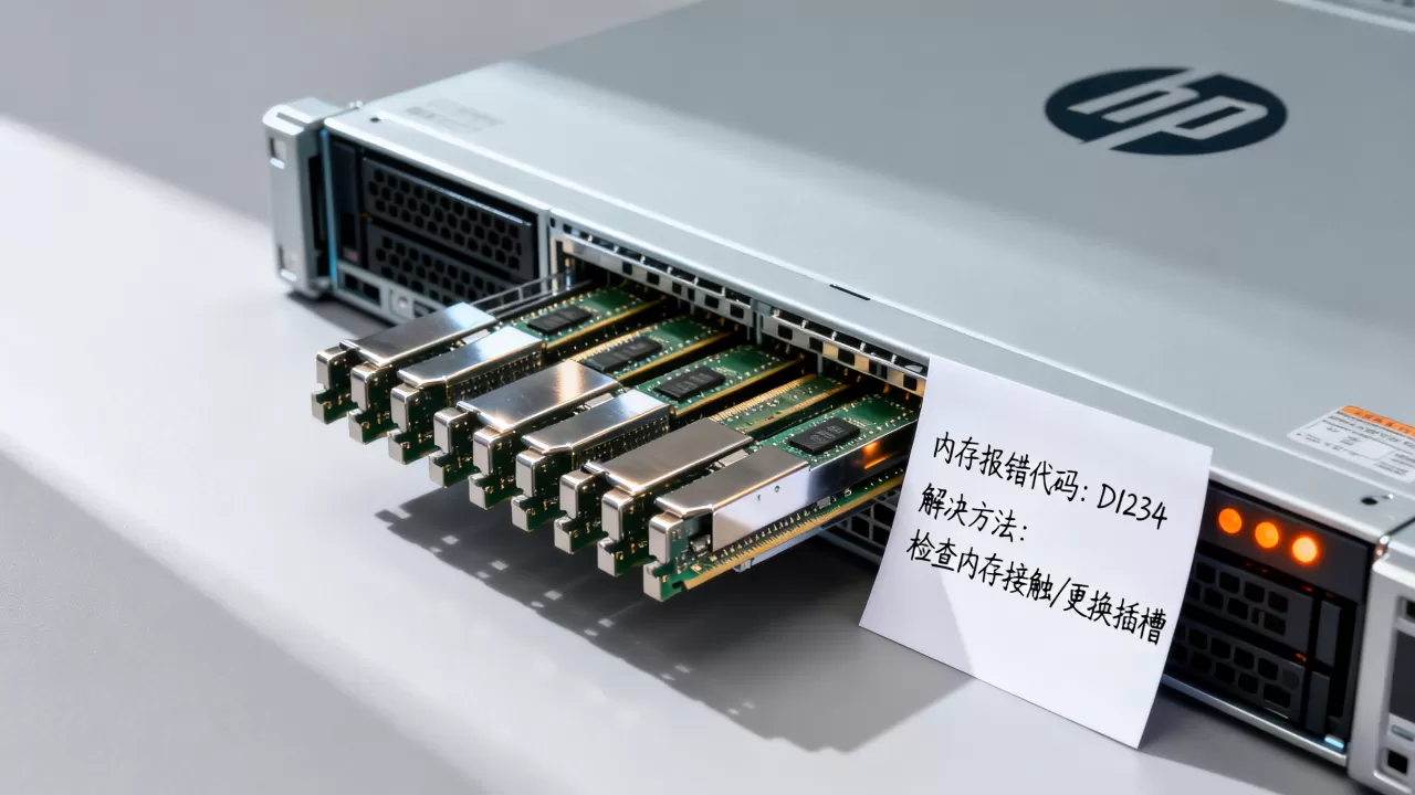 HP服务器内存报错怎么办？服务器内存报错代码及解决方法