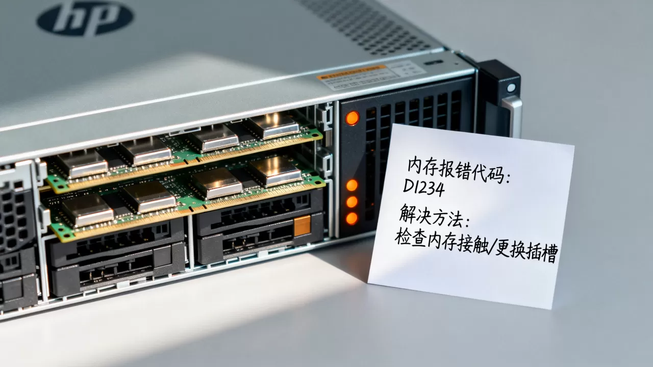 HP服务器内存报错怎么办？服务器内存报错代码及解决方法
