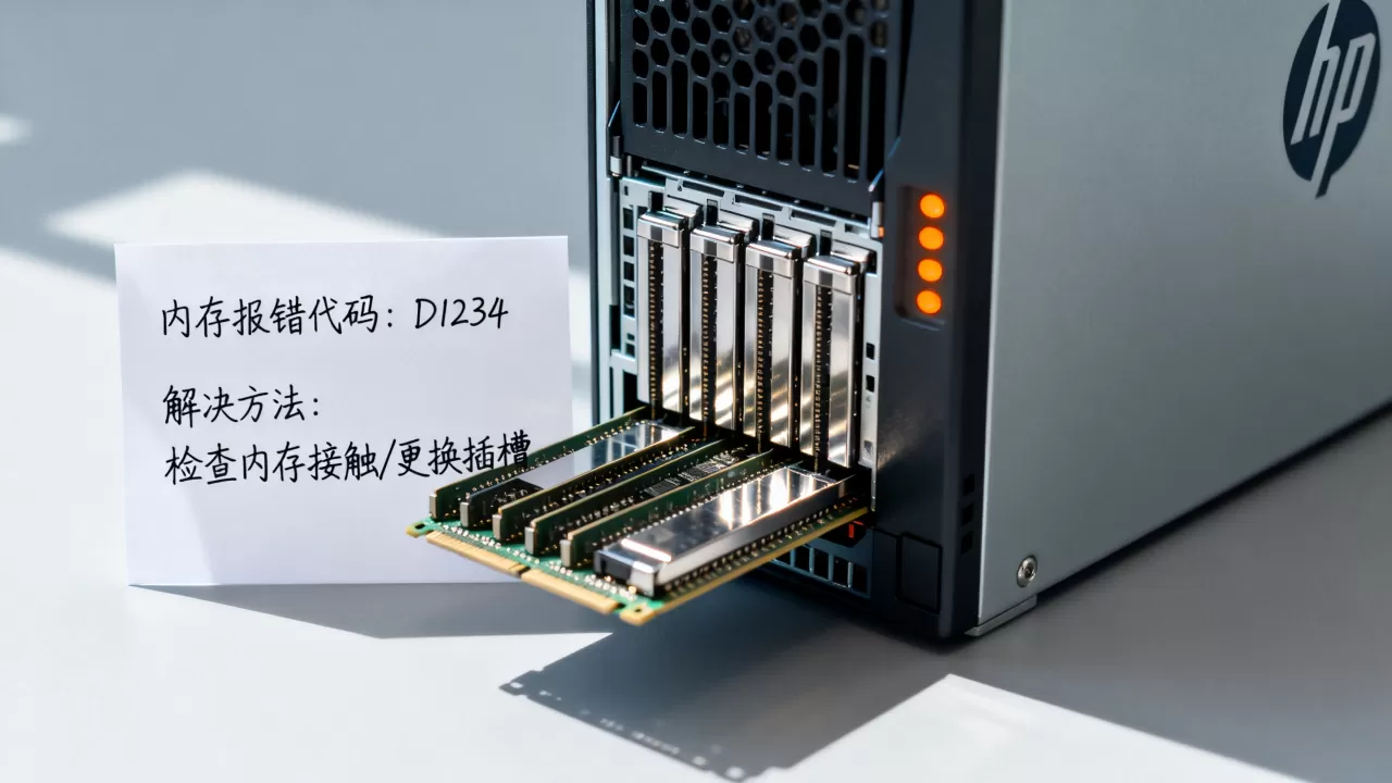 HP服务器内存报错怎么办？服务器内存报错代码及解决方法