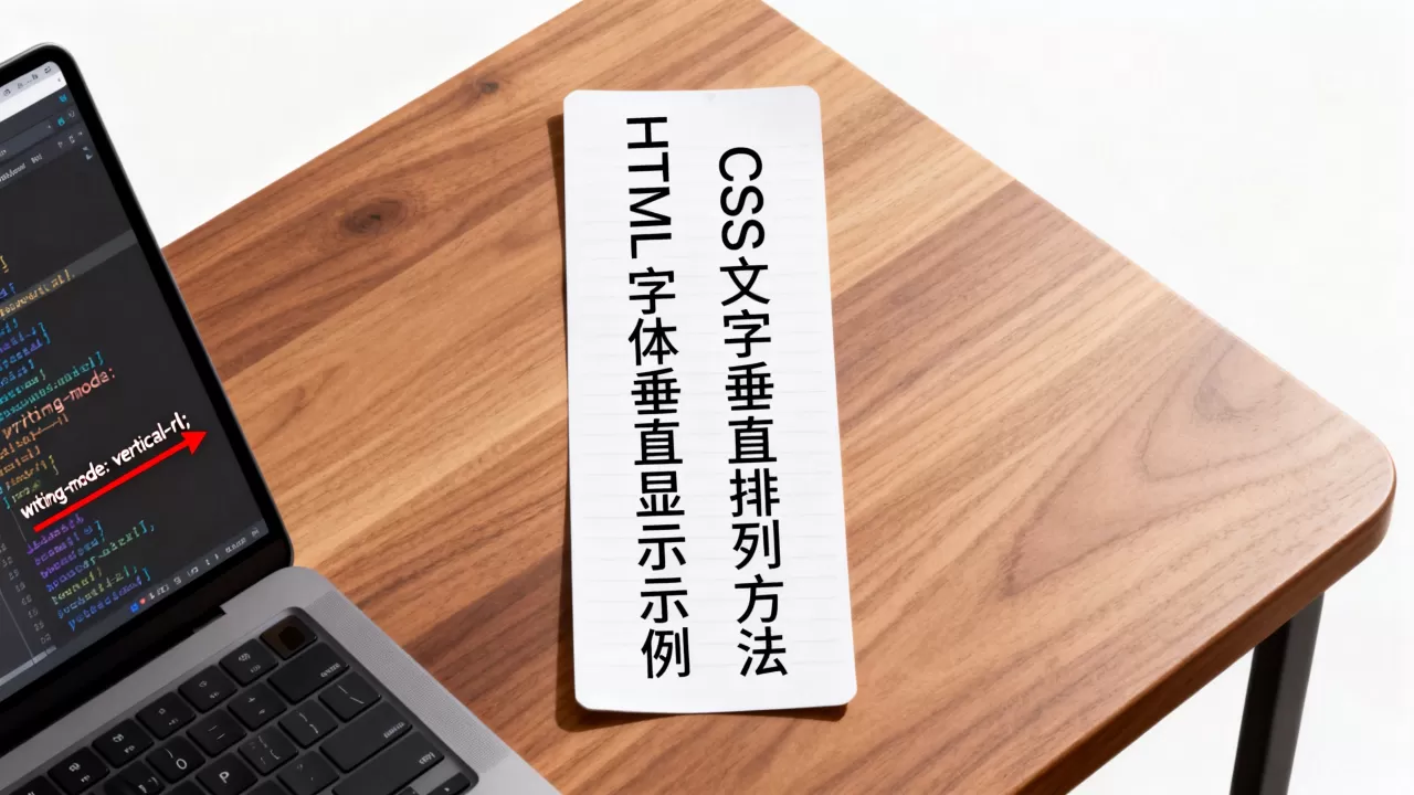 HTML字体如何竖着显示？css文字垂直排列方法
