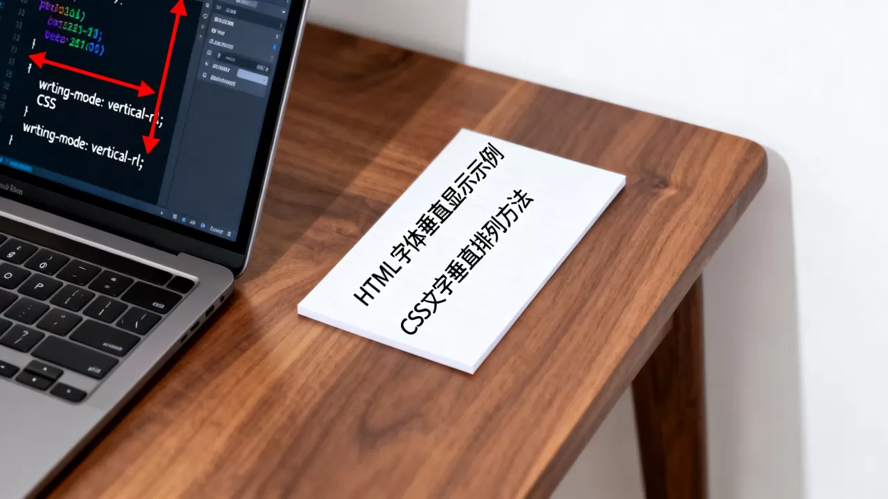 HTML字体如何竖着显示？css文字垂直排列方法