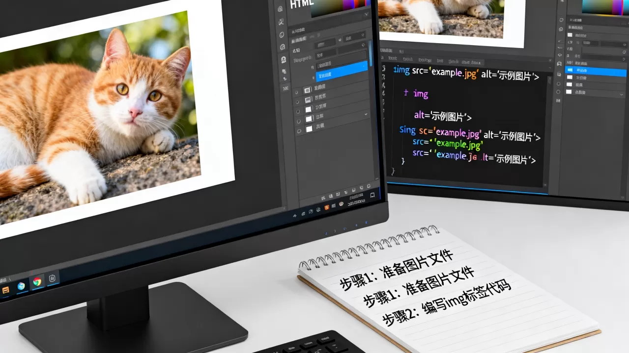 HTML图片展示怎么做？html图片展示代码怎么写