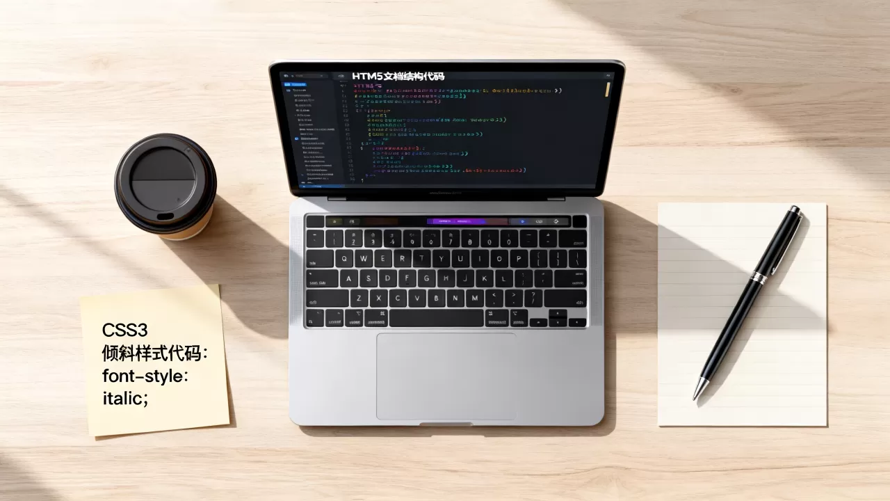 HTML5中字体如何倾斜？CSS3实现文字倾斜的样式代码
