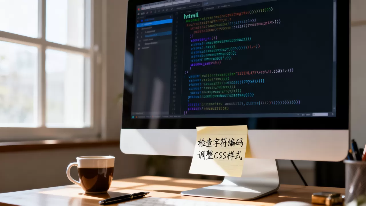 html文字出现乱码怎么解决？html文字出现重叠