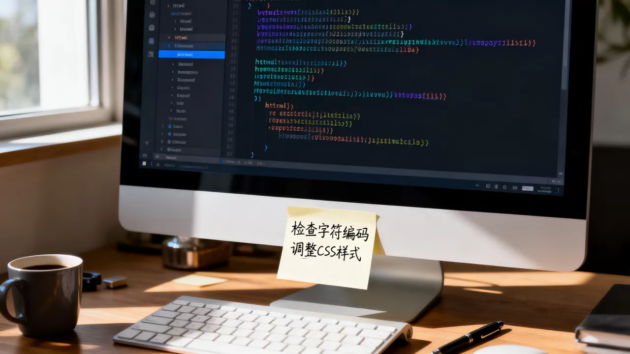 html文字出现乱码怎么解决？html文字出现重叠