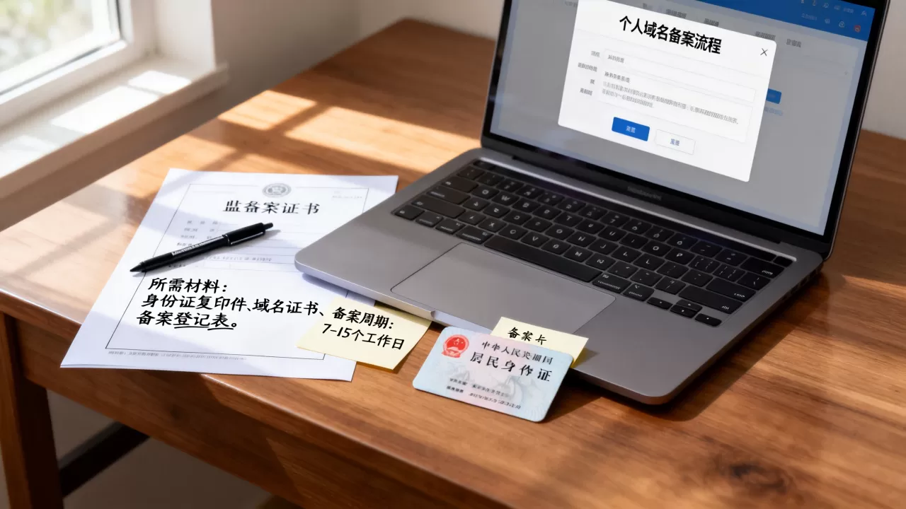 个人域名备案要多久？个人域名备案流程及所需材料