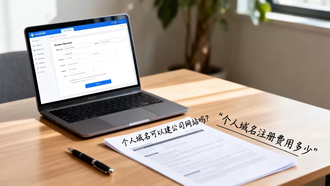 个人域名可以建公司网站吗？个人域名注册费用多少