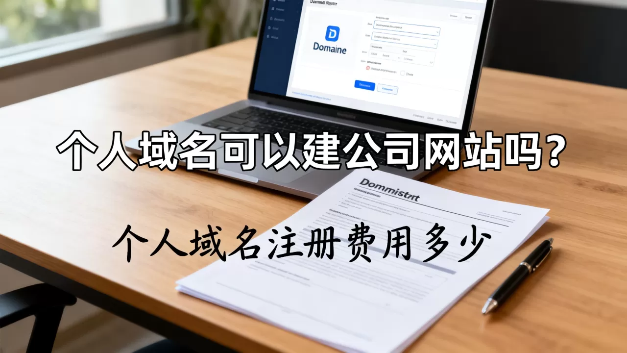 个人域名可以建公司网站吗？个人域名注册费用多少