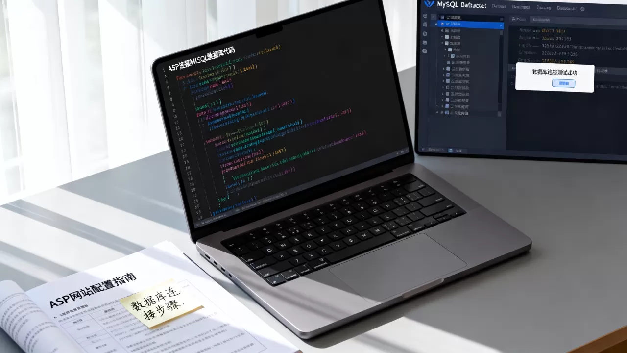ASP网站怎么配置mysql数据库连接？asp连接mysql数据库代码
