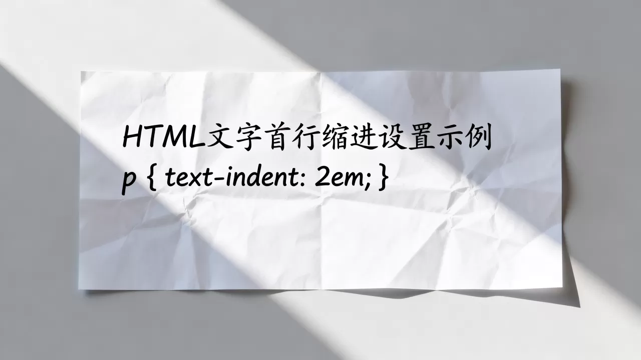 HTML文字首行缩进怎么设置?css text-indent属性详解 HTML文字首行缩进怎么设置?css text-indent属性详解