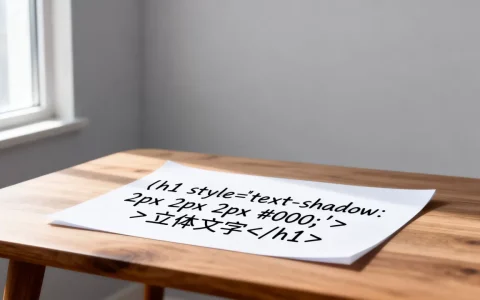 如何用HTML代码制作立体文字？html立体文字代码怎么写
