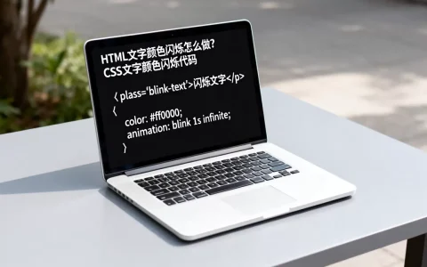 HTML文字颜色闪烁怎么做？CSS文字颜色闪烁代码