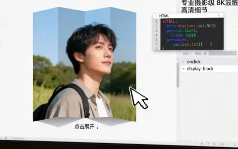 HTML点击展开图片怎么做？前端实现图片点击展开特效