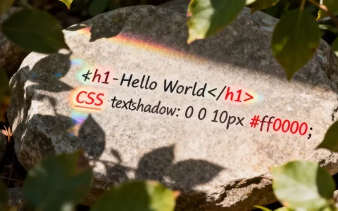 html文字光晕效果怎么做？css实现文字发光特效