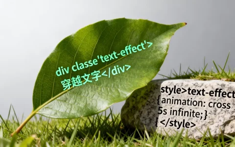html穿越文字怎么做？html文字特效代码怎么写