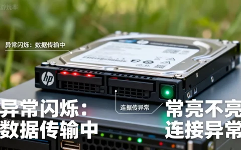 hp服务器硬盘指示灯异常闪烁代表什么？hp服务器硬盘灯常亮不亮故障排查