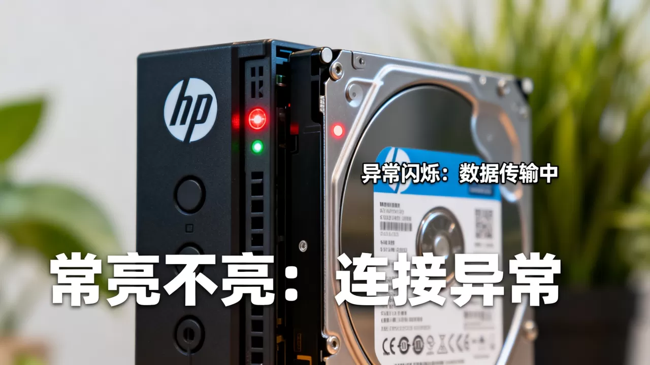 hp服务器硬盘指示灯异常闪烁代表什么？hp服务器硬盘灯常亮不亮故障排查