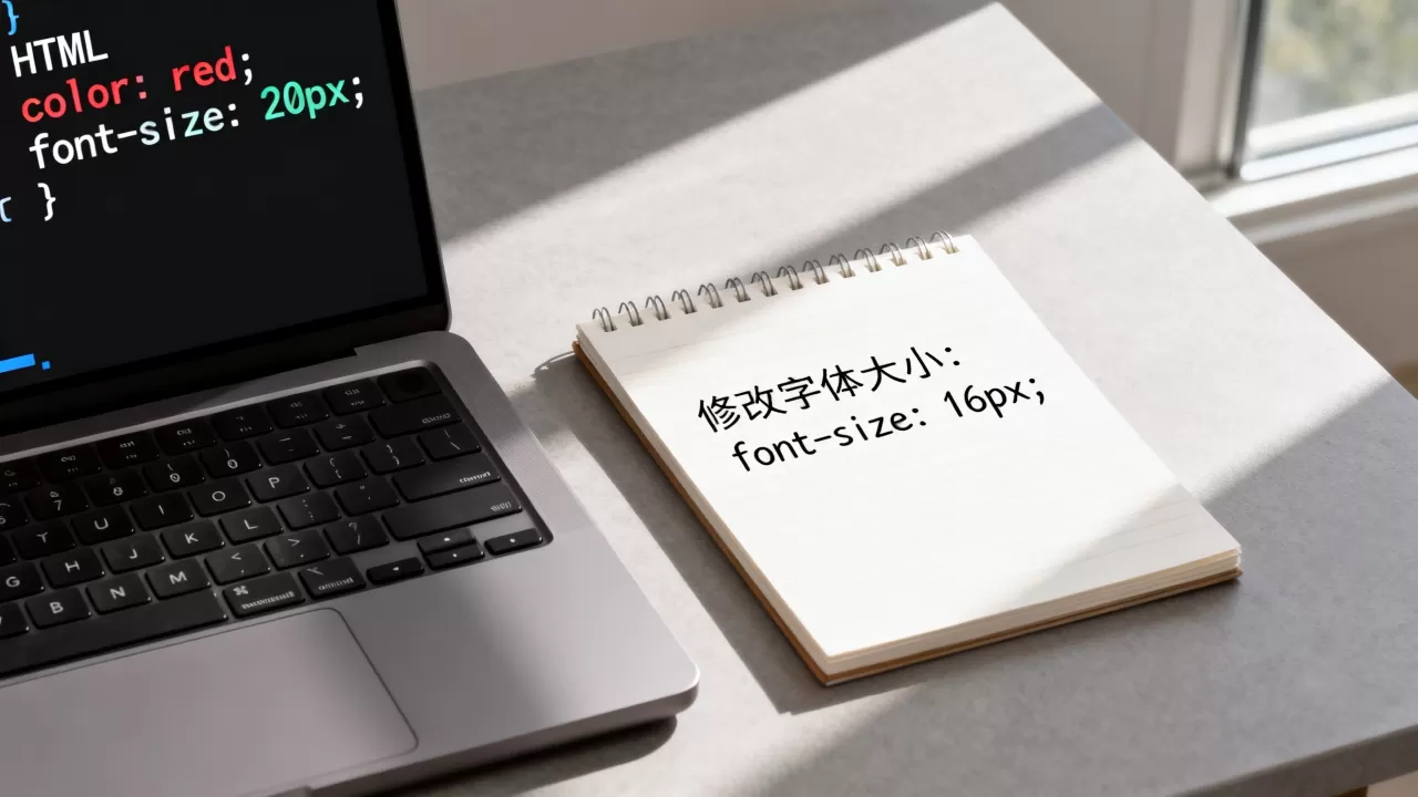 HTML文字颜色大小怎么改？网页字体颜色大小设置方法