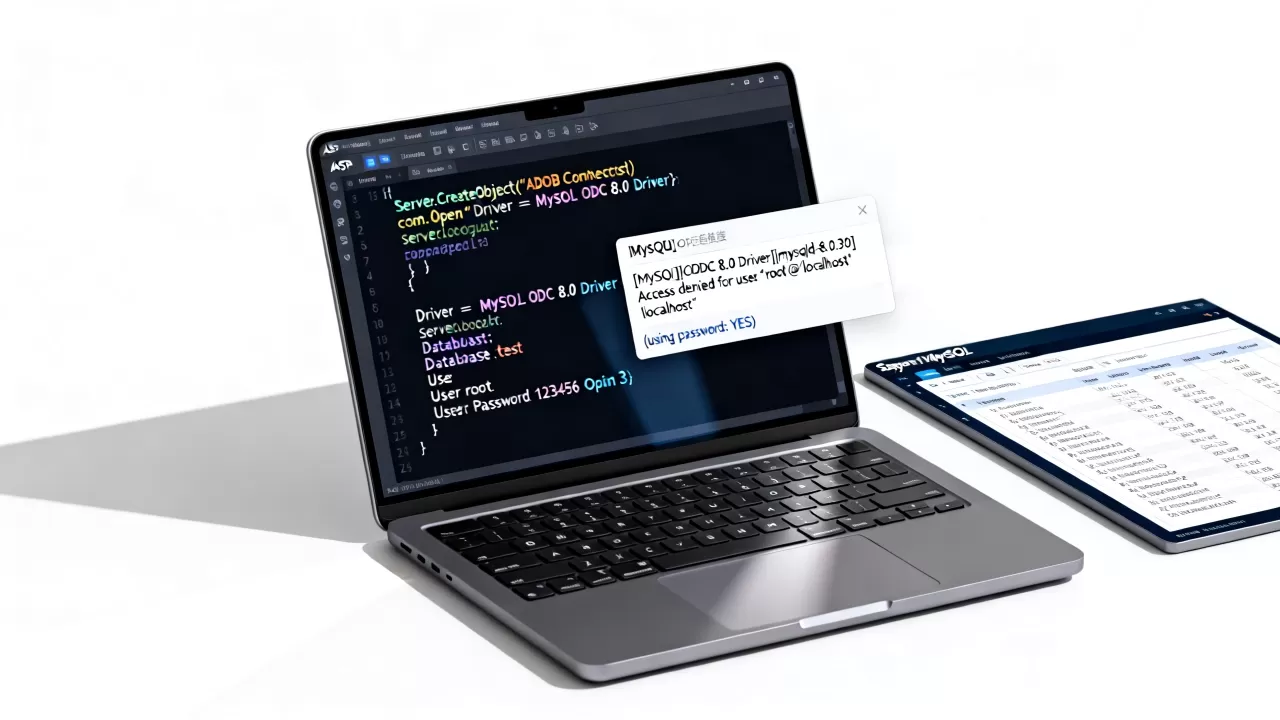 ASP如何引用MySQL数据库？ASP连接MySQL数据库报错怎么解决
