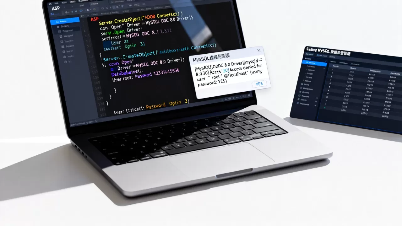 ASP如何引用MySQL数据库？ASP连接MySQL数据库报错怎么解决