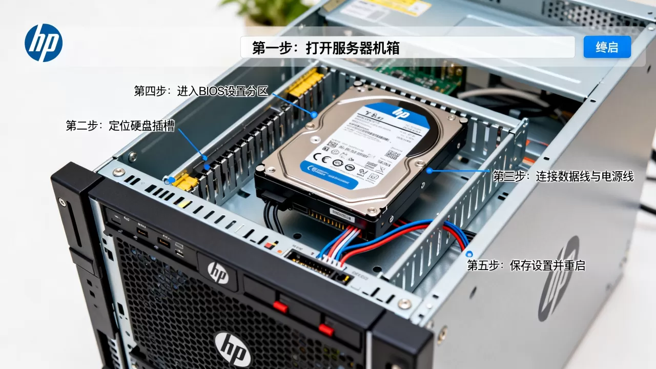 HP服务器硬盘怎么分区？HP服务器硬盘分区详细步骤