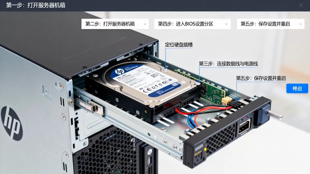 HP服务器硬盘怎么分区？HP服务器硬盘分区详细步骤