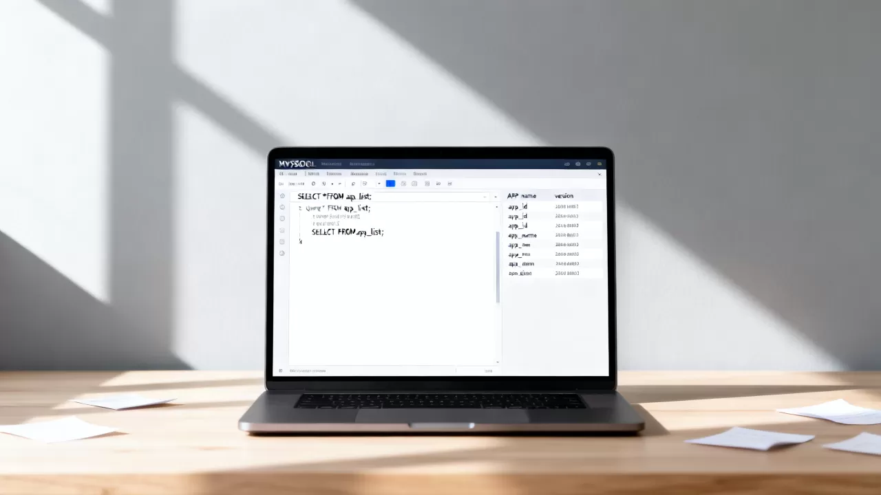 如何查询APP列表?mysql数据库查询方法 如何查询APP列表?mysql数据库查询方法