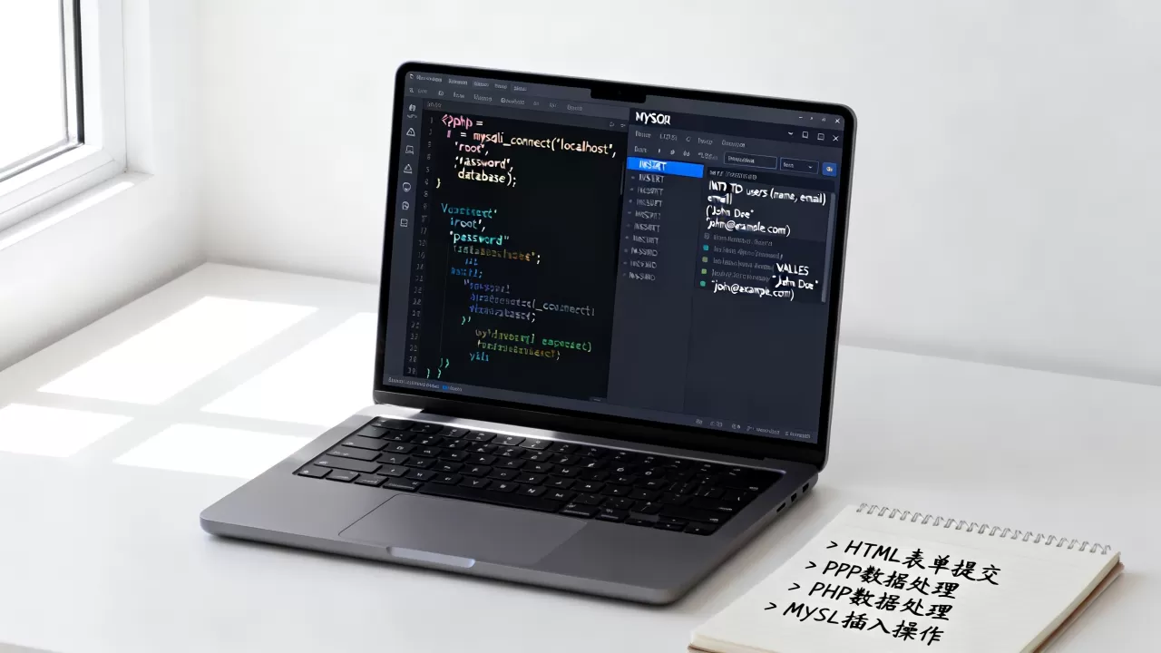 HTML如何写入SQL数据库？php向mysql插入数据