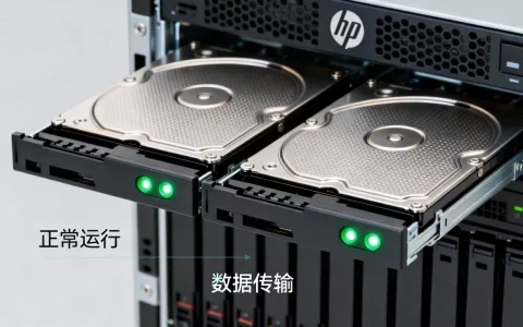 hp服务器硬盘两个绿灯代表什么意思？服务器硬盘指示灯状态详解