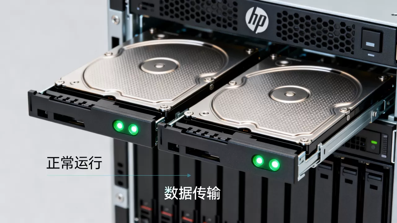 hp服务器硬盘两个绿灯代表什么意思?服务器硬盘指示灯状态详解 hp服务器硬盘两个绿灯代表什么意思?服务器硬盘指示灯状态详解