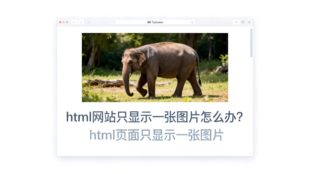 html网站只显示一张图片怎么办?html页面只显示一张图片 html网站只显示一张图片怎么办?html页面只显示一张图片