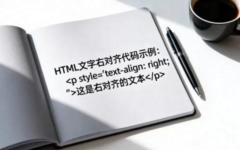 HTML文字如何靠右？实现文本右对齐的标签代码