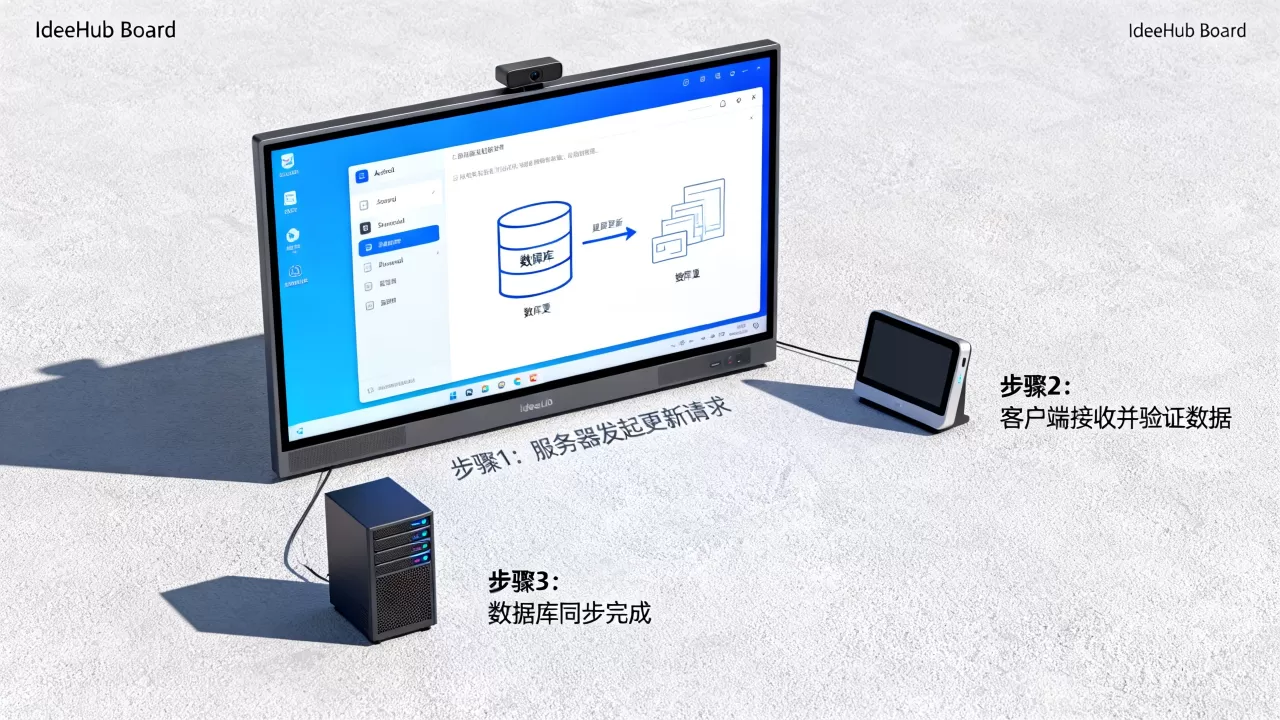 安卓服务器如何向客户端更新数据库？IdeaHub Board设备安卓设置