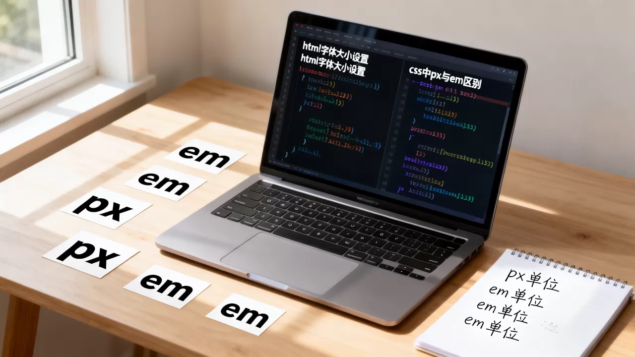 html字体大小怎么设置?css中px和em的区别 html字体大小怎么设置?css中px和em的区别
