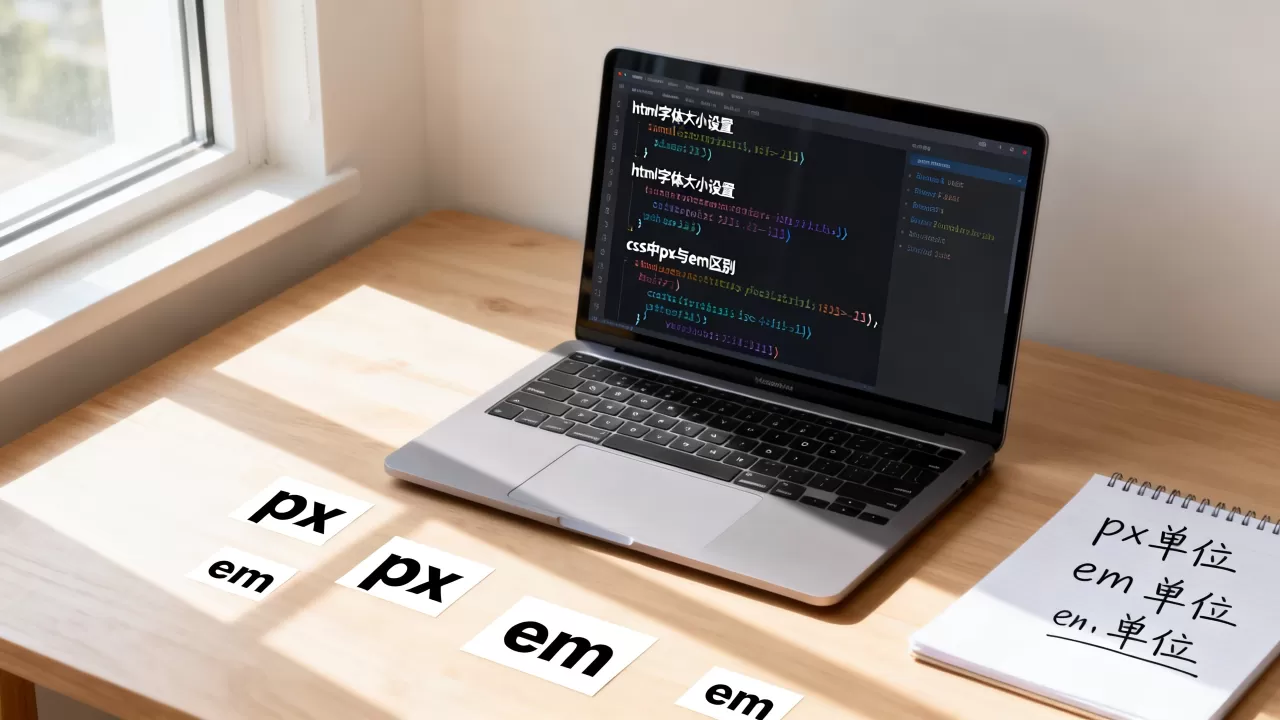 html字体大小怎么设置?css中px和em的区别 html字体大小怎么设置?css中px和em的区别