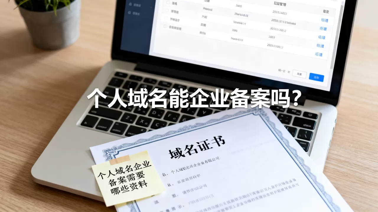 个人域名能企业备案吗？个人域名企业备案需要哪些资料