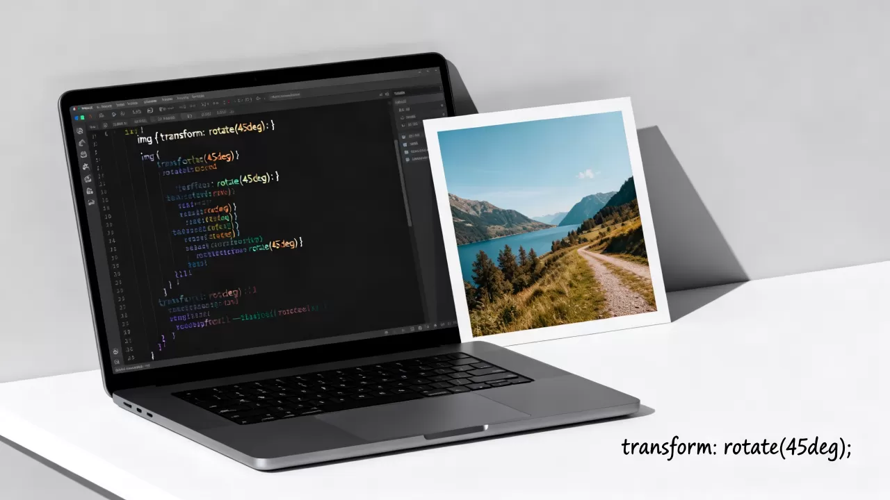 html怎么旋转图片？css3 transform实现图片旋转