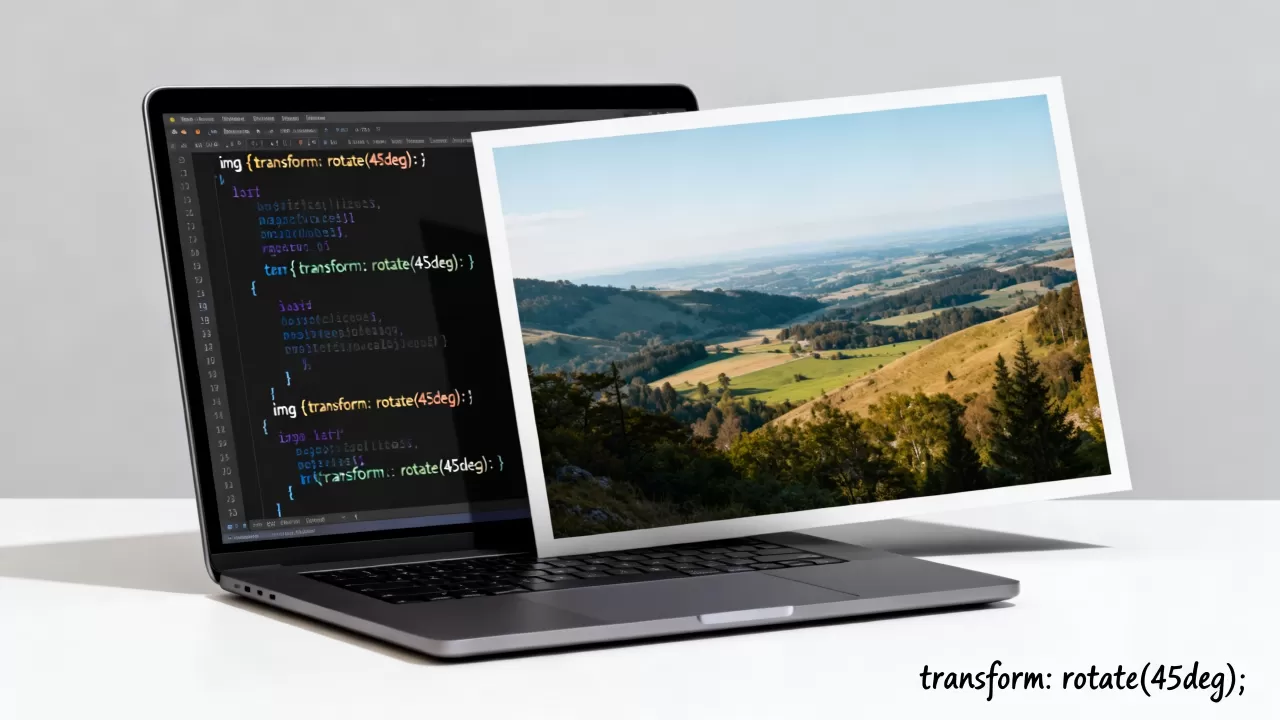 html怎么旋转图片？css3 transform实现图片旋转