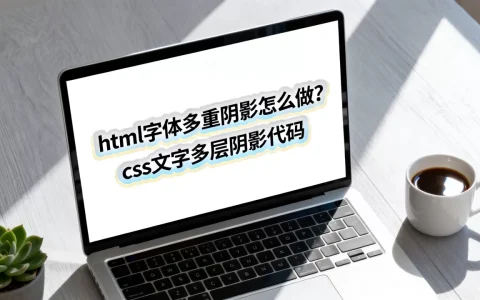 html字体多重阴影怎么做？css文字多层阴影代码