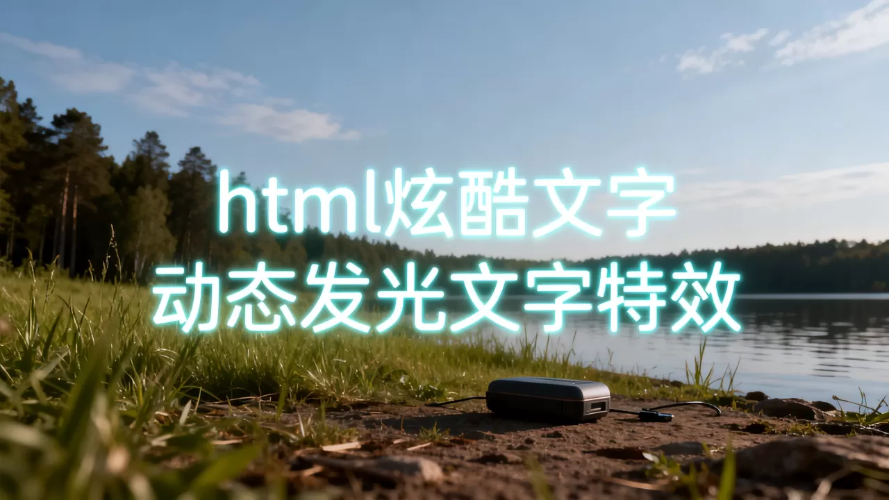 html炫酷文字怎么做?如何制作动态发光文字特效 html炫酷文字怎么做?如何制作动态发光文字特效