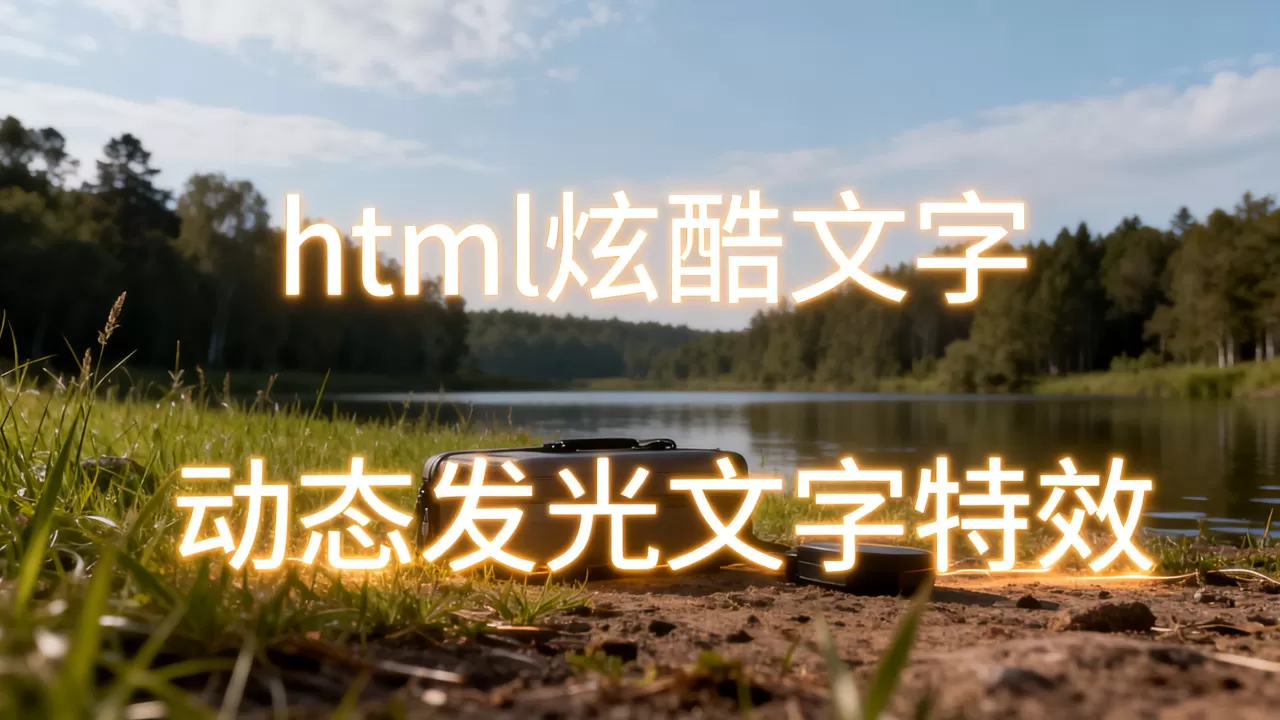 html炫酷文字怎么做?如何制作动态发光文字特效 html炫酷文字怎么做?如何制作动态发光文字特效