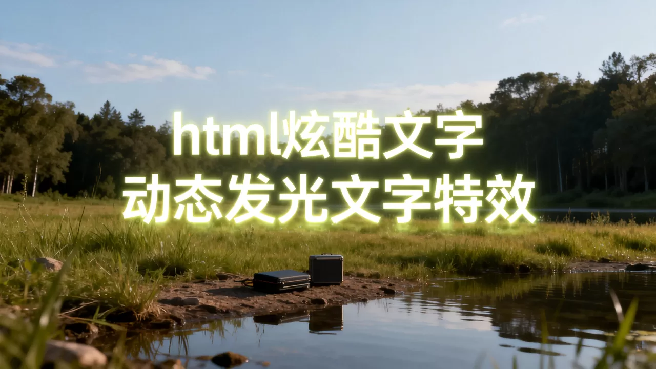 html炫酷文字怎么做?如何制作动态发光文字特效 html炫酷文字怎么做?如何制作动态发光文字特效