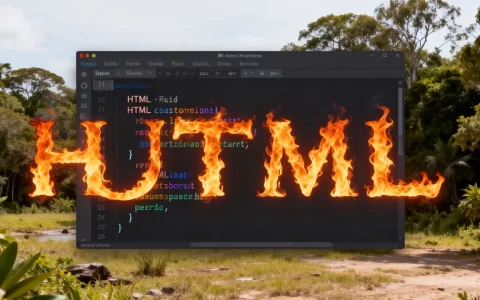 HTML火焰字体怎么做？html特效字代码怎么写