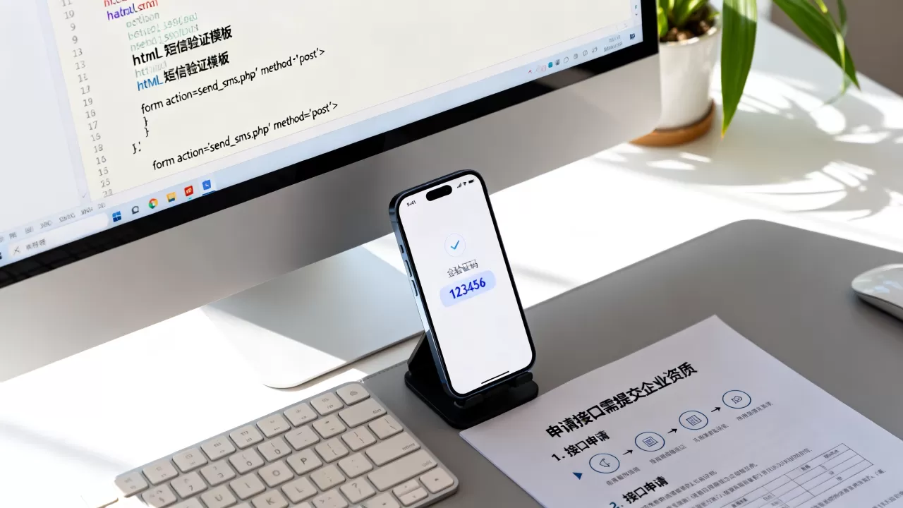 html短信验证模板怎么写？发送短信验证码接口怎么申请