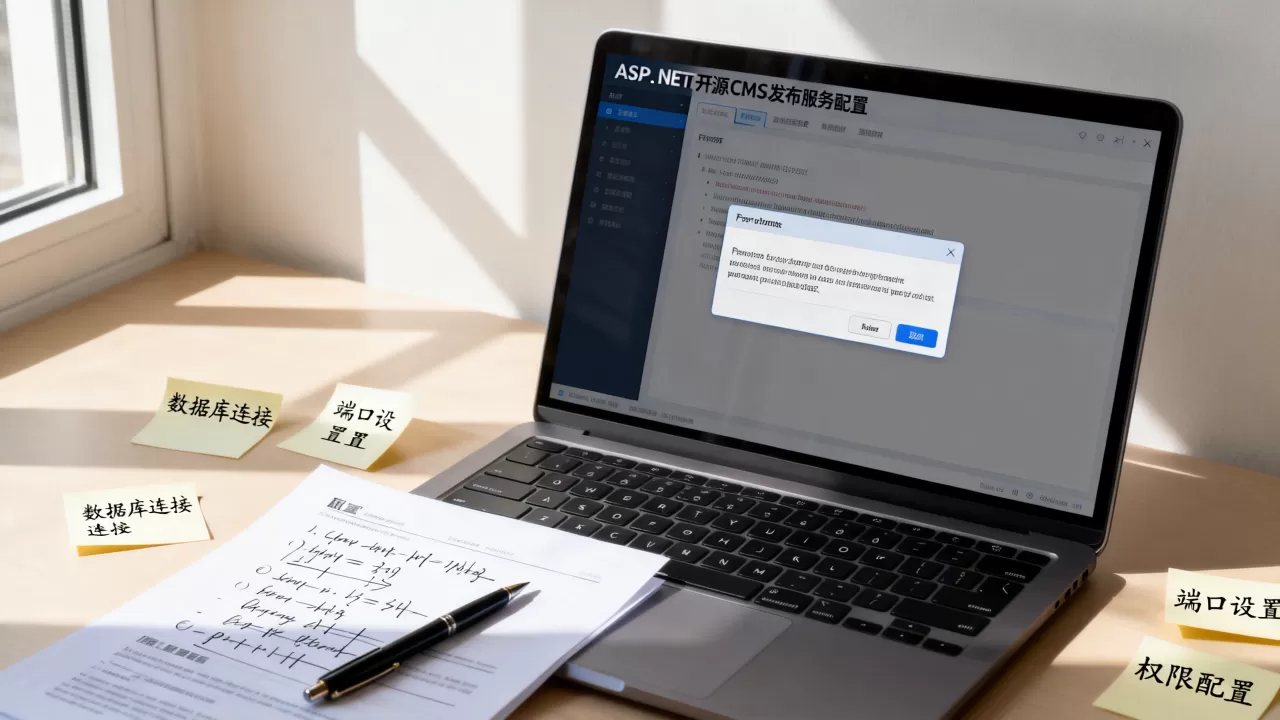 ASP.NET开源CMS发布服务配置出错怎么办？asp.net cms系统搭建教程