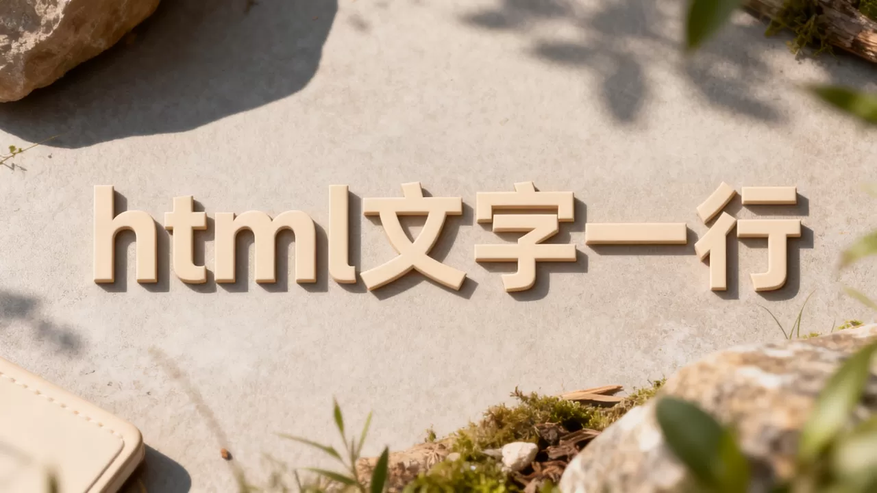 html文字一行 html文字一行