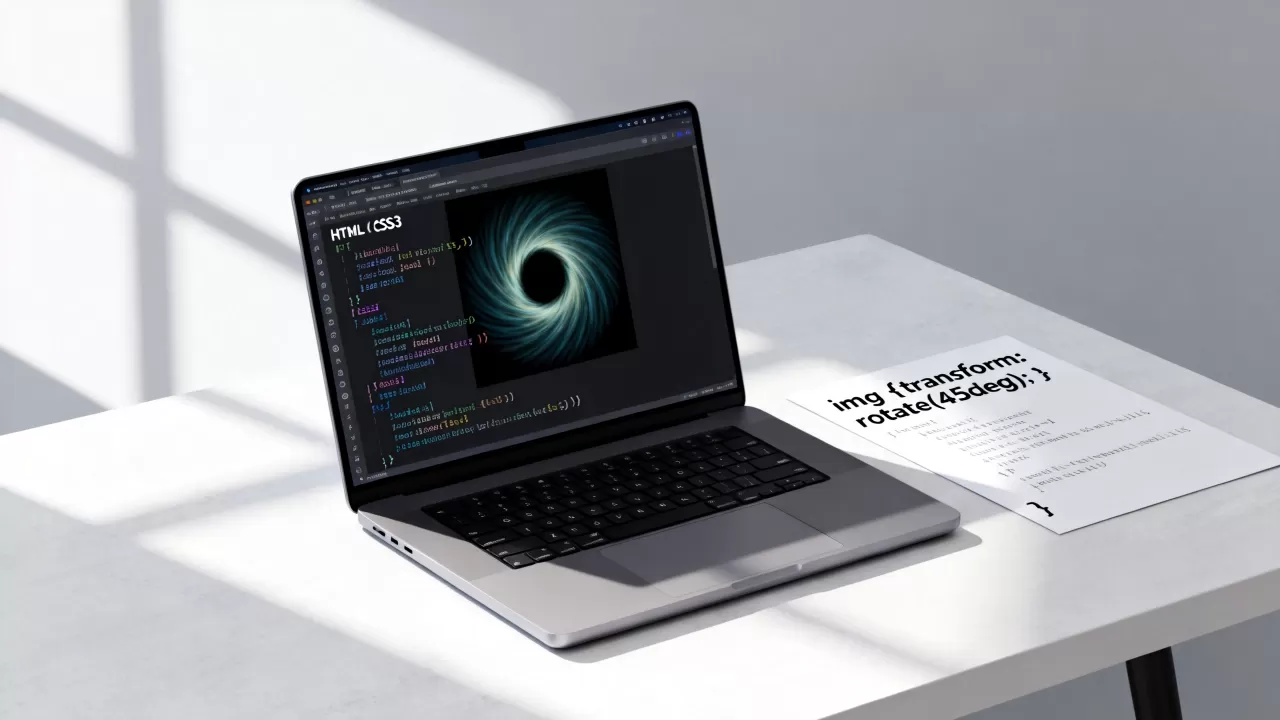 HTML图片如何旋转?css3实现图片旋转代码 HTML图片如何旋转?css3实现图片旋转代码