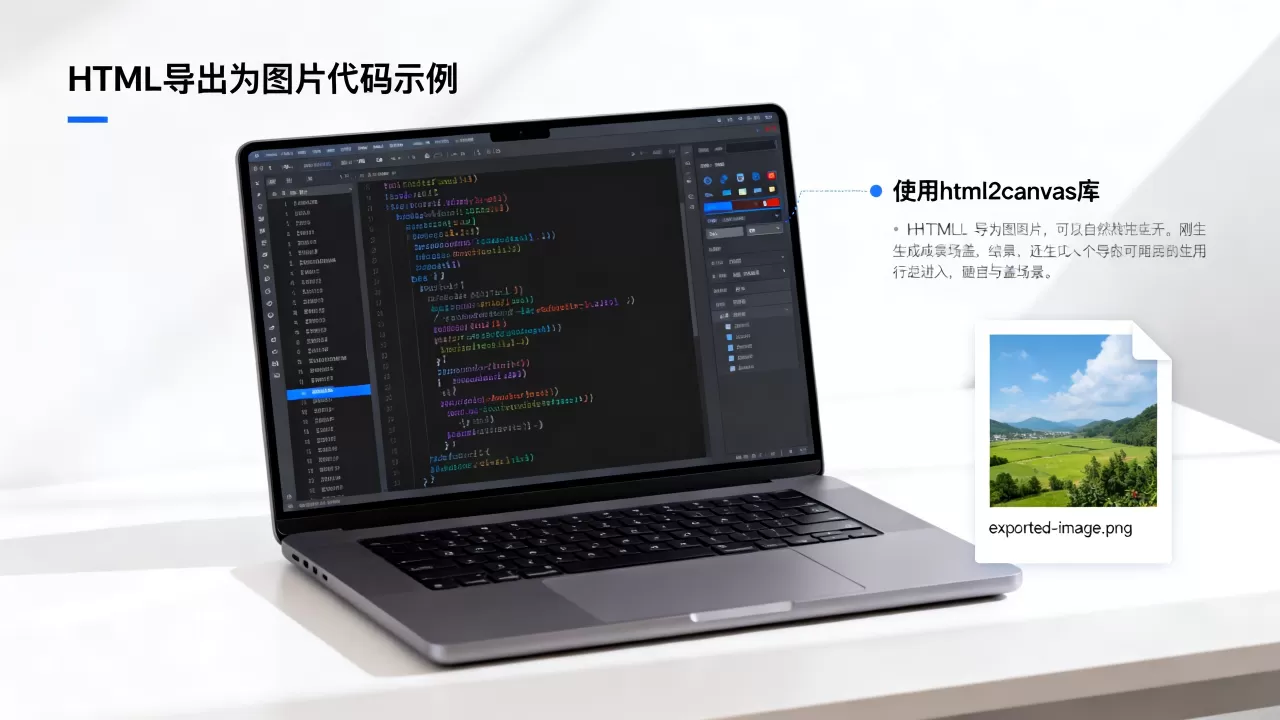 HTML怎么导出为图片？前端html导出为图片代码