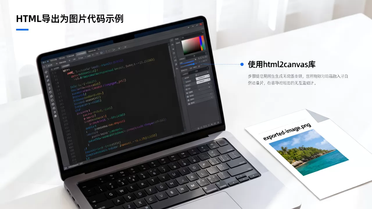HTML怎么导出为图片？前端html导出为图片代码