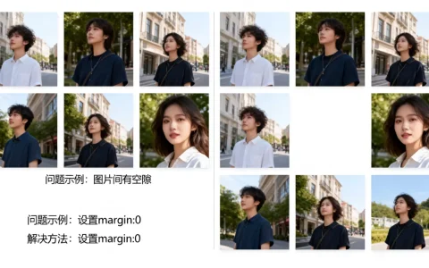 HTML图片间有空隙怎么解决？图片之间有缝隙的原因